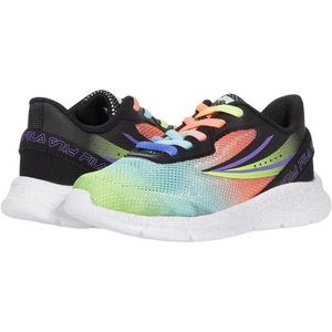 Athletic Shoes NEW FILA Optix 3 Girls Black Green Pink Sparkle Size 6.5 Girls